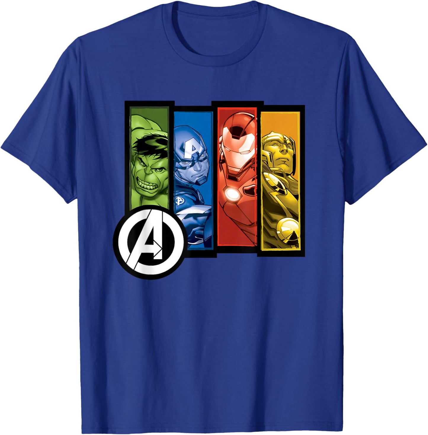 Marvel Avengers Four Heroes Four Colours T-Shirt - T-Shirt | Royal