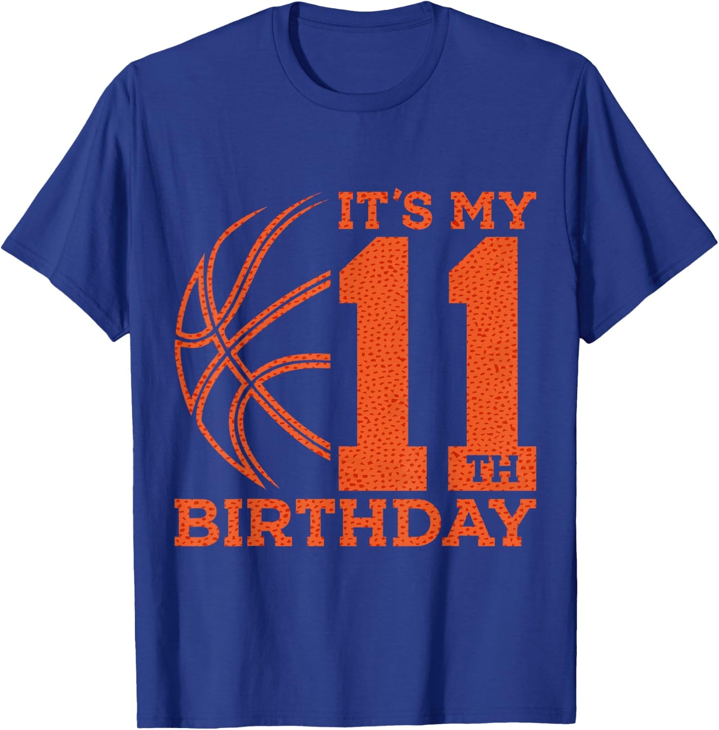 It's My 11th Birthday Basketball 11th Birthday T-Shirt - T-Shirt | Royal