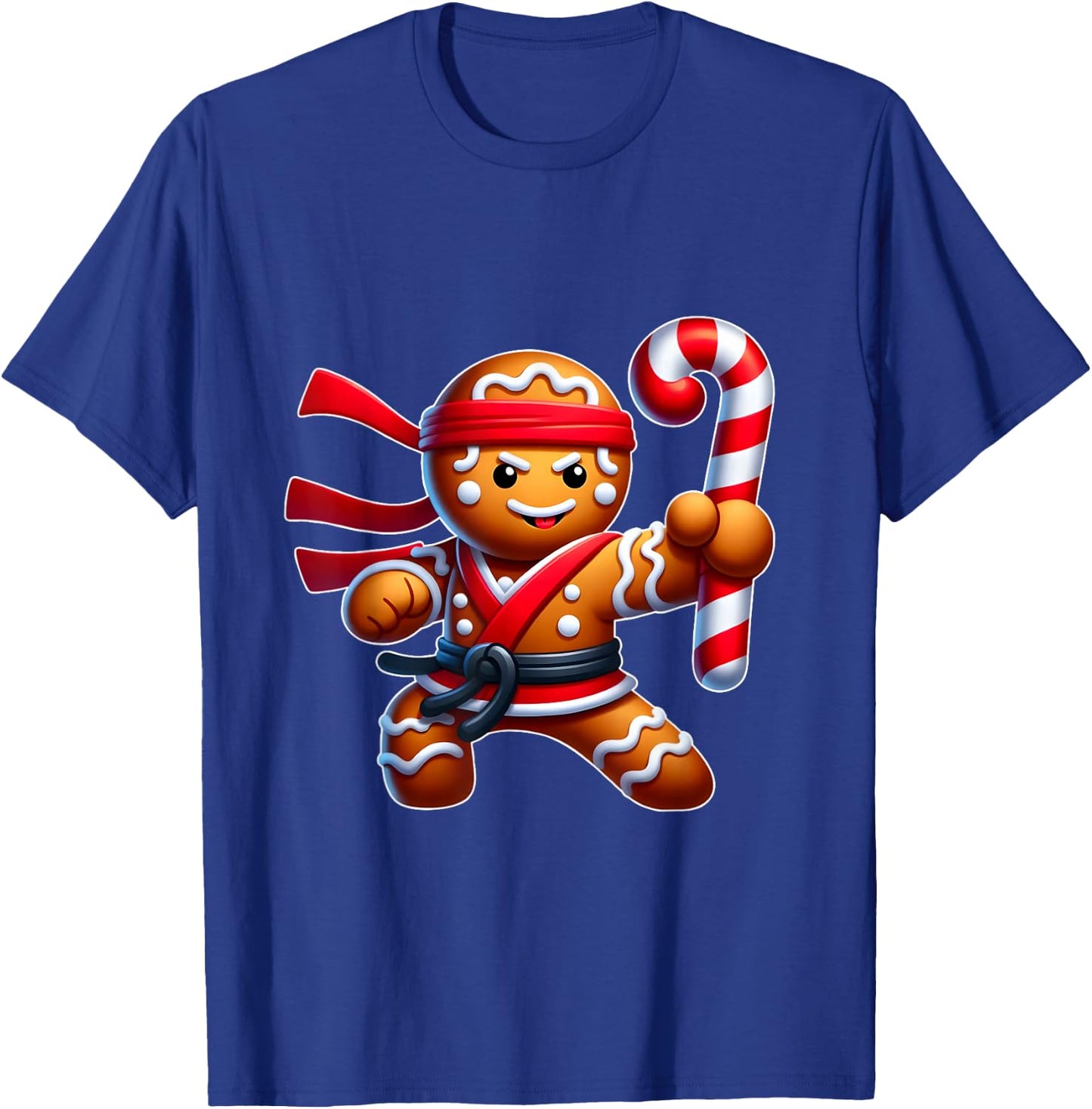 Funny Christmas Ninja Gingerbread Ninjabread T-Shirt - T-Shirt | Royal
