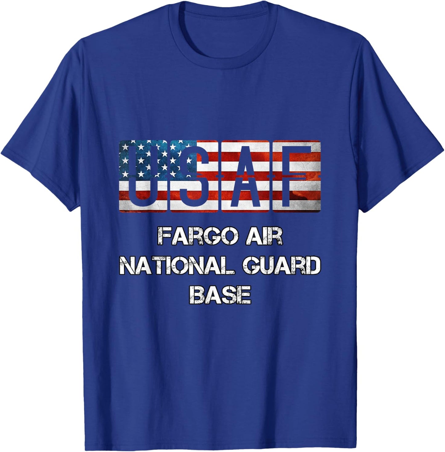Fargo Air National Guard Base Distressed T-Shirt - T-Shirt | Royal