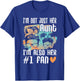 I'm Not Just Her Aunt I'm Also Her #1 Fan - Softball Auntie T-Shirt - T-Shirt | Royal