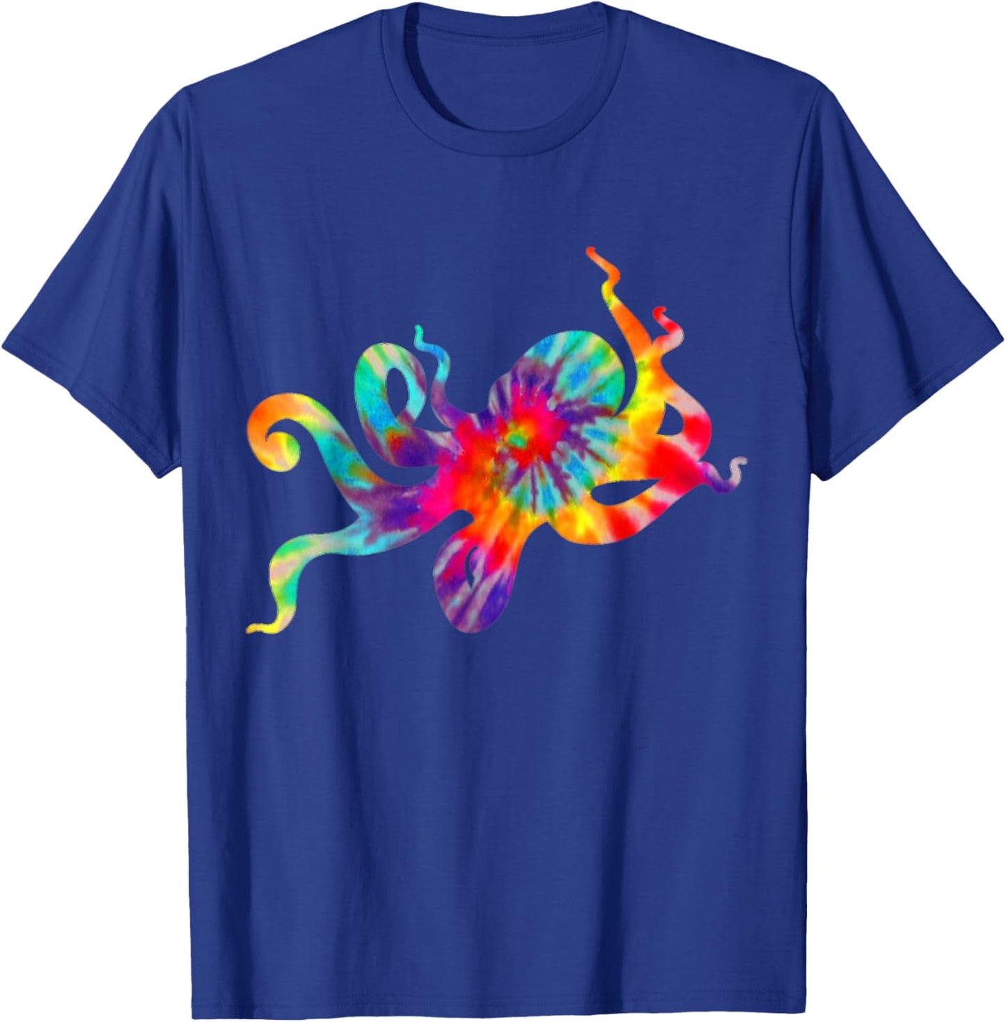 Octopus Tie Dye Vintage Kraken Ocean Animal T-Shirt - T-Shirt | Royal
