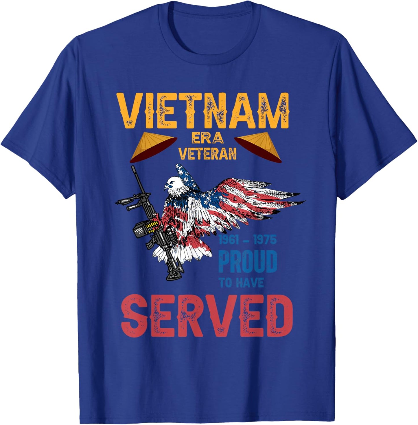 Vietnam Era Veteran Proud to Have Served T-Shirt - T-Shirt | Royal