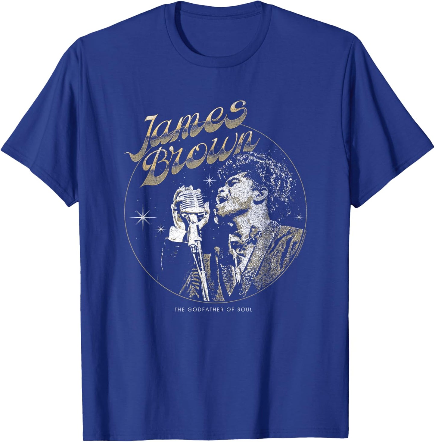James Brown Godfather of Soul Vintage Photo T-Shirt - T-Shirt | Royal