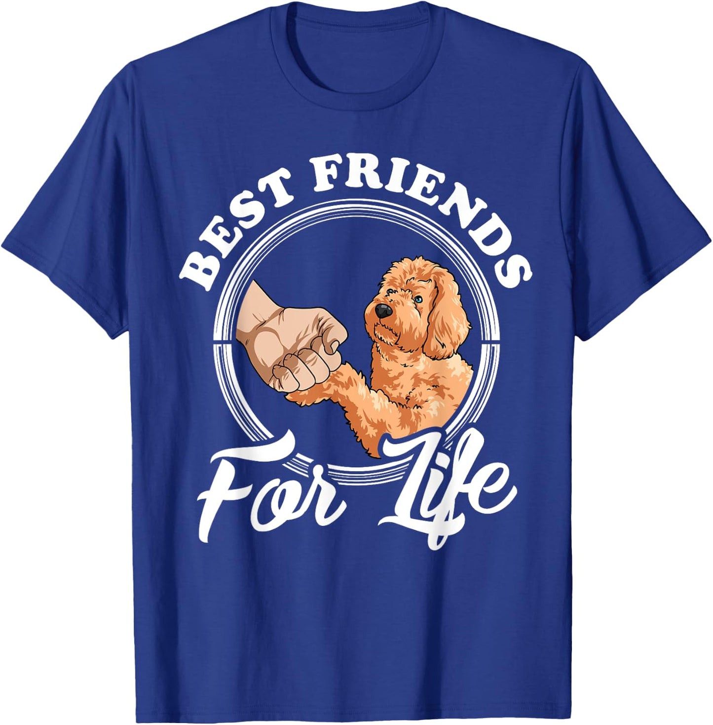 Goldendoodle Lover Design "Best Friends" Funny Goldendoodle T-Shirt - T-Shirt | Royal