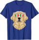 Golden Retriever Italy Sunglasses I Italian Flag T-Shirt - T-Shirt | Royal
