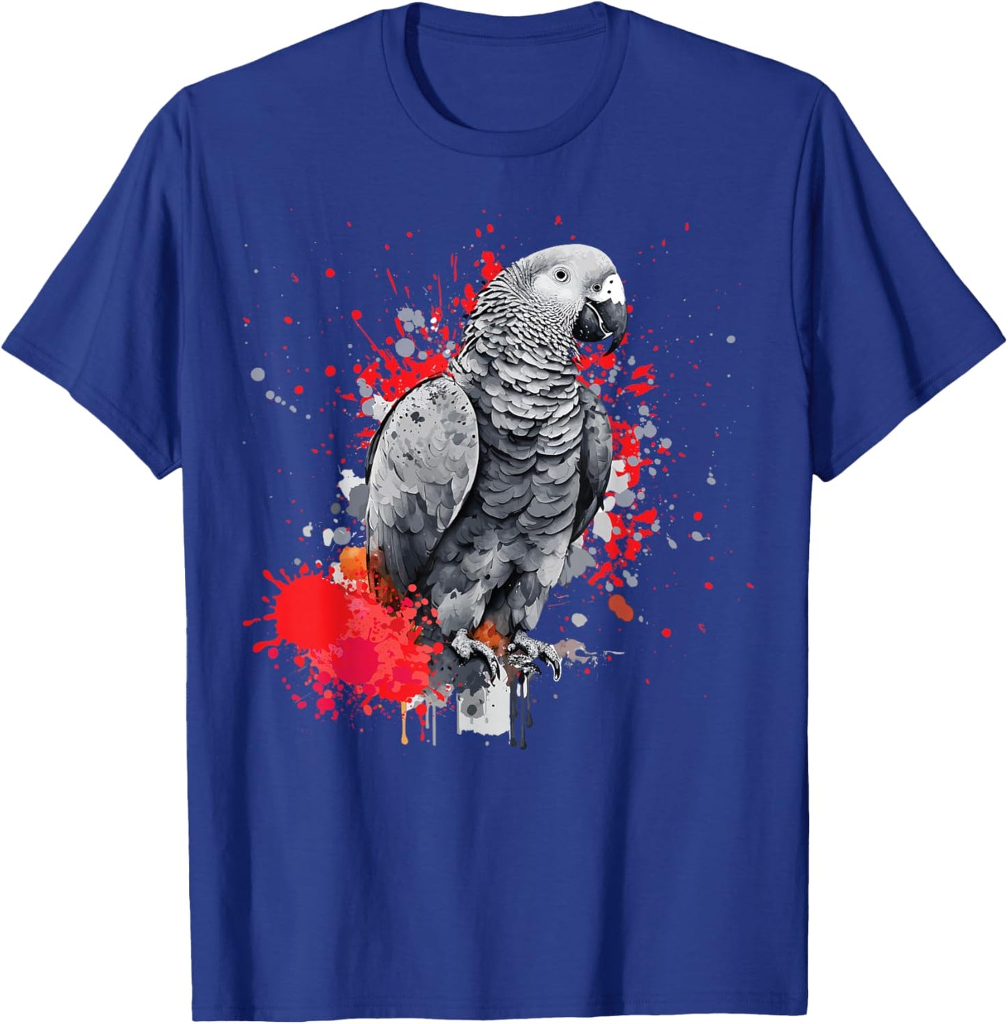 African Grey Parrot T-Shirt - T-Shirt | Royal