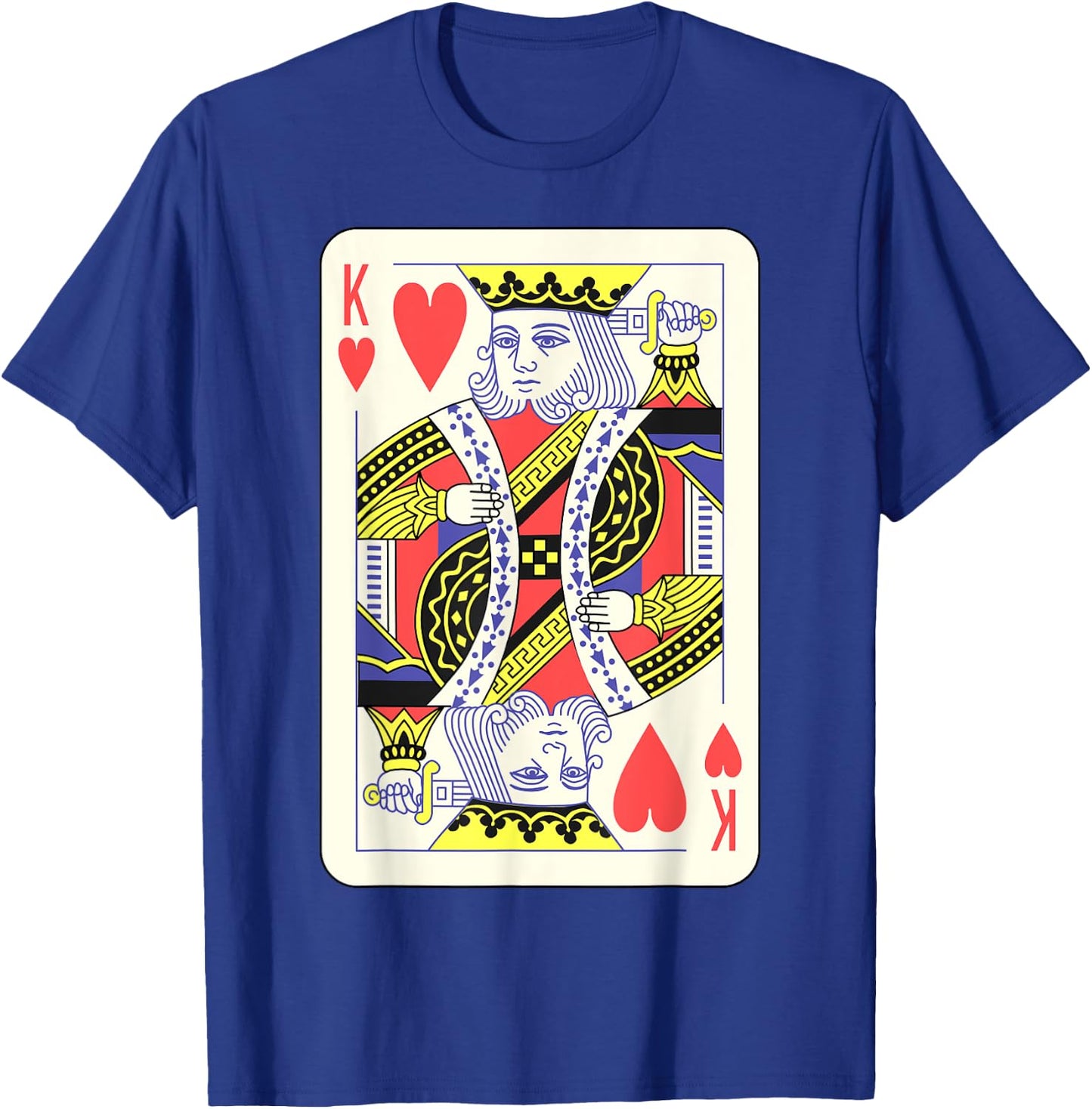 King of Hearts Playing Card | Couples Halloween Costume T-Shirt - T-Shirt | Royal