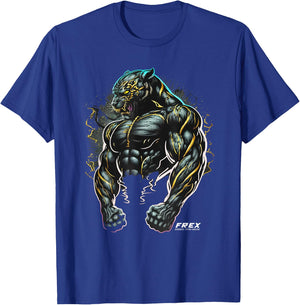Panther Bodybuilding Fitness Gym Wear T-Shirt - T-Shirt | Royal