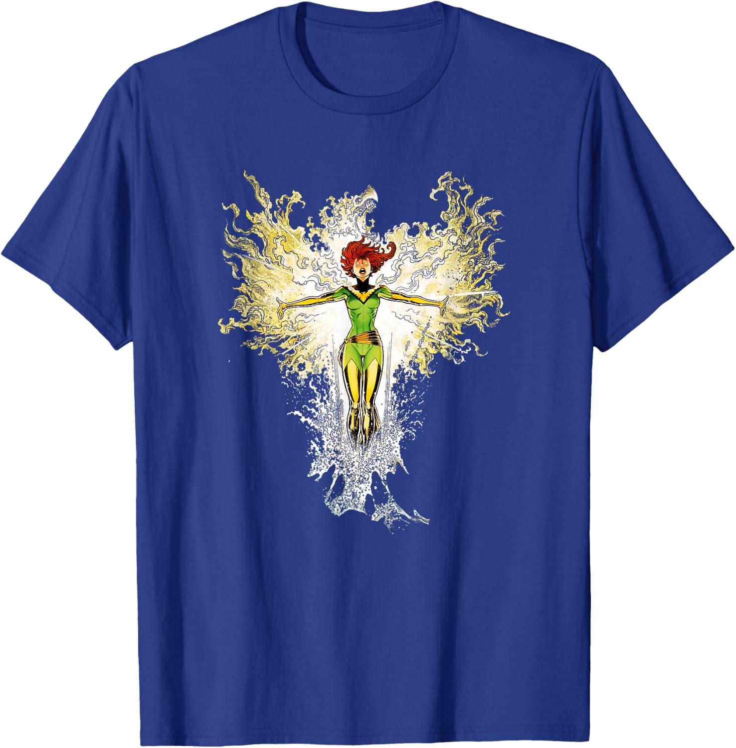 Marvel X-Men Jean Grey Phoenix Force Rising Epic Logo T-Shirt - T-Shirt | Royal