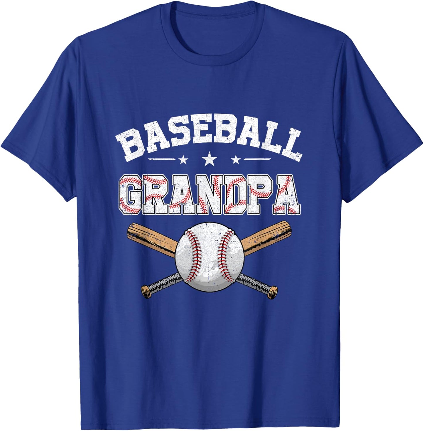 Baseball Grandpa For Fathers Day Baseball Lovers T-Shirt - T-Shirt | Royal
