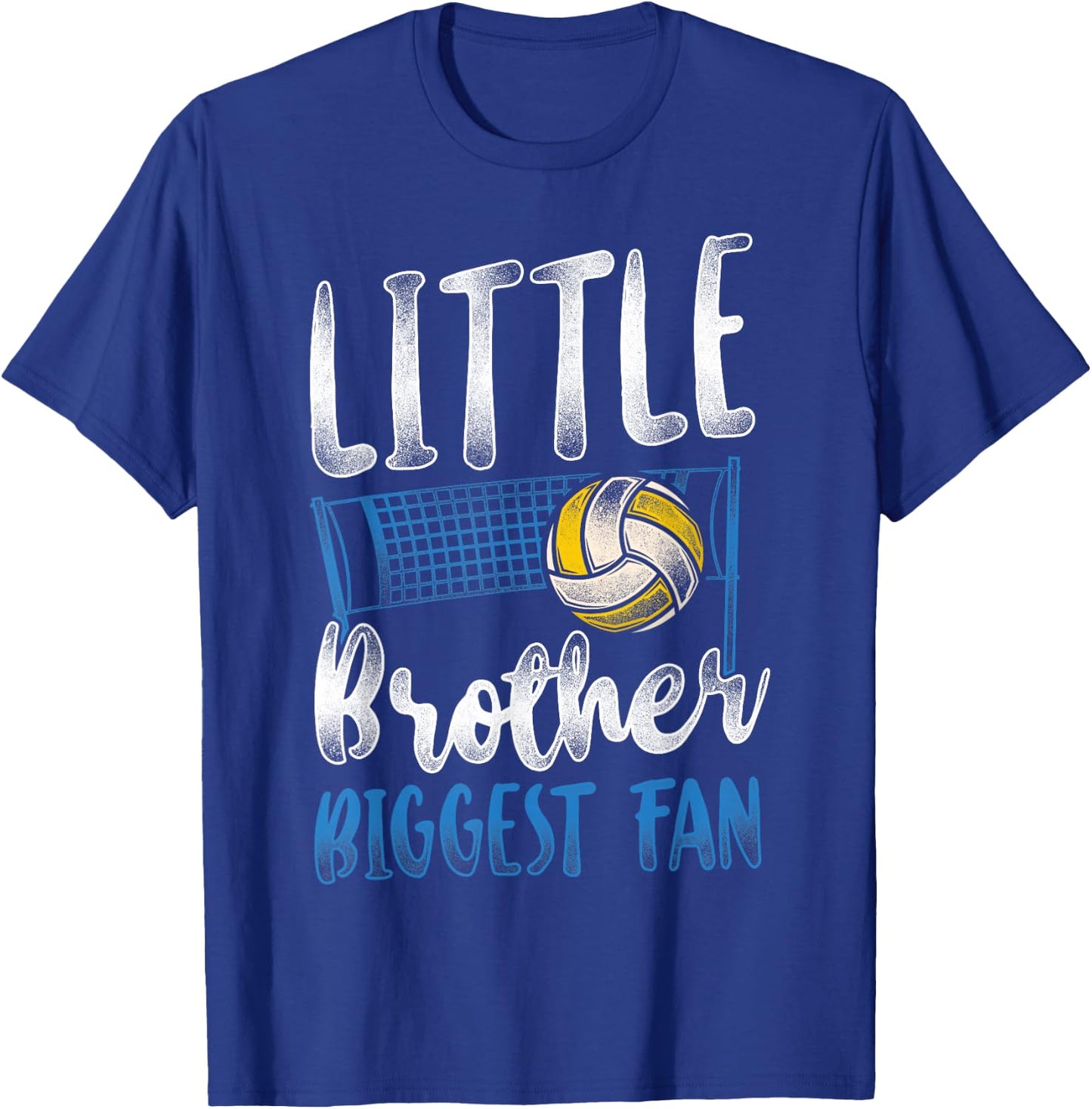 Volleyball Player Team Brother Vintage Little Brother T-Shirt - T-Shirt | Royal