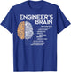 Engineer - Engineers Brain - Funny Engineering T-Shirt - T-Shirt | Royal