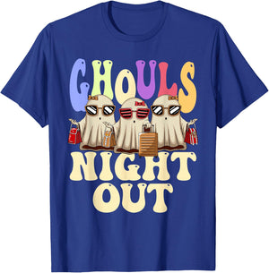 Ghouls Night Out Halloween Party Ghost T-Shirt - T-Shirt | Royal