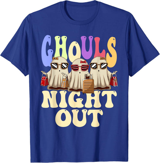 Ghouls Night Out Halloween Party Ghost T-Shirt - T-Shirt | Royal