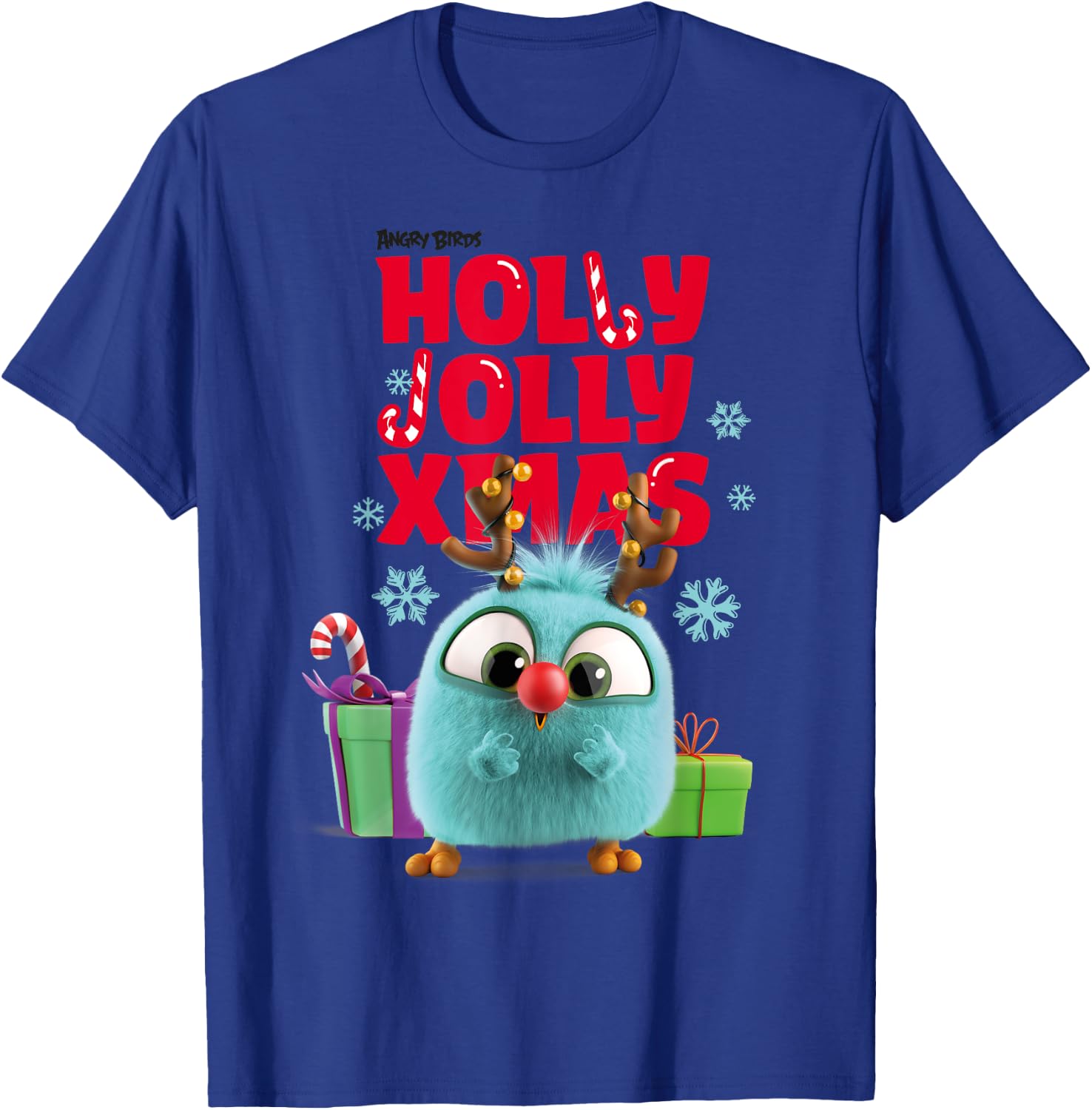 Angry Birds Christmas Holly Jolly Official Merchandise T-Shirt - T-Shirt | Royal