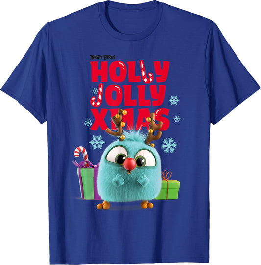 Angry Birds Christmas Holly Jolly Official Merchandise T-Shirt - T-Shirt | Royal