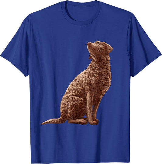 Sitting Dog Chesapeake Bay Retriever T-Shirt - T-Shirt | Royal