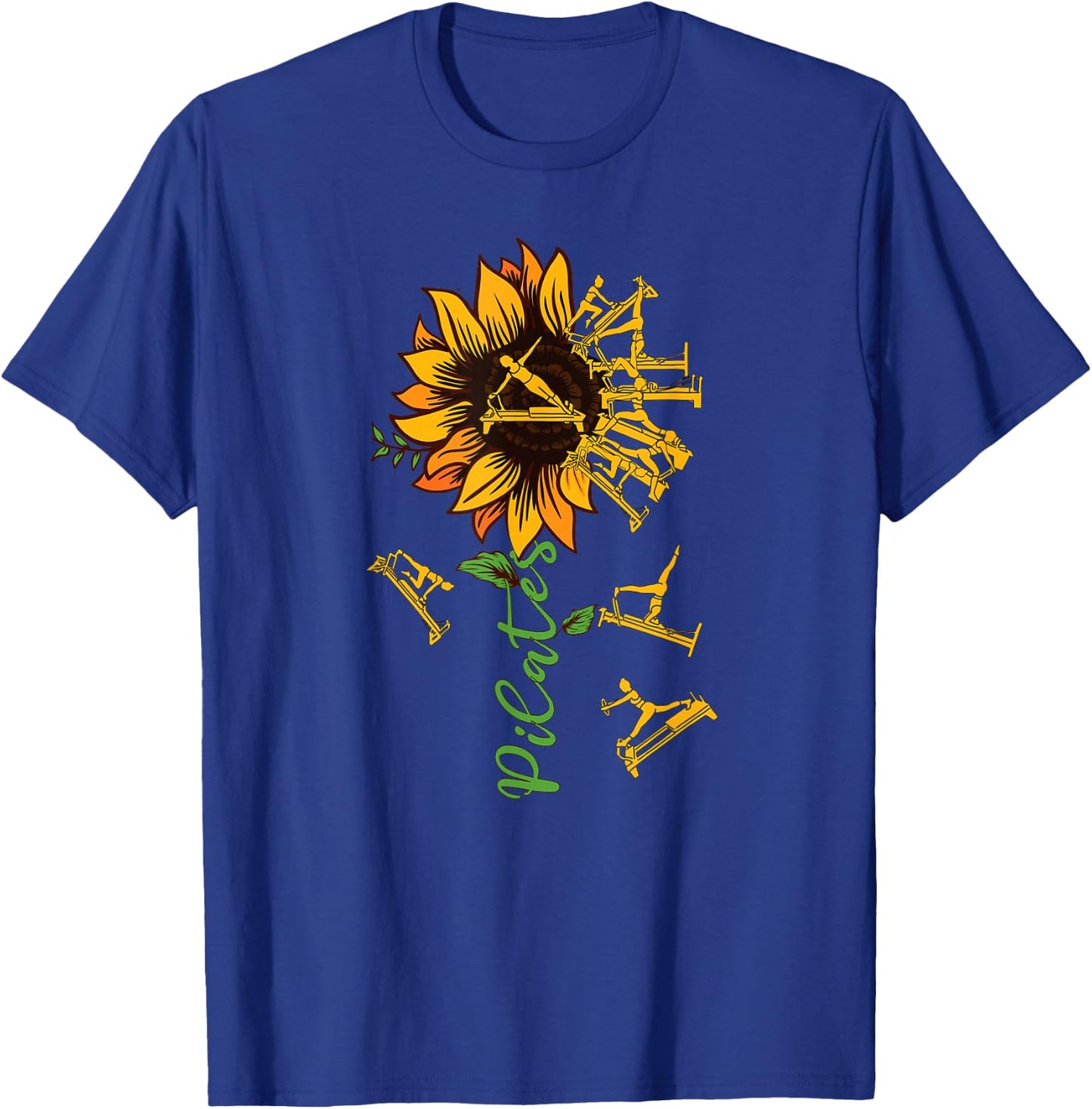 Pilates sunflower Reformer Pilates flower T-Shirt - T-Shirt | Royal