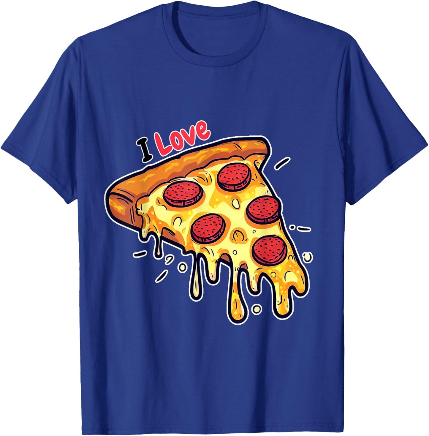 I Love Pizza for Pizza Lovers Men Women Kids T-Shirt - T-Shirt | Royal