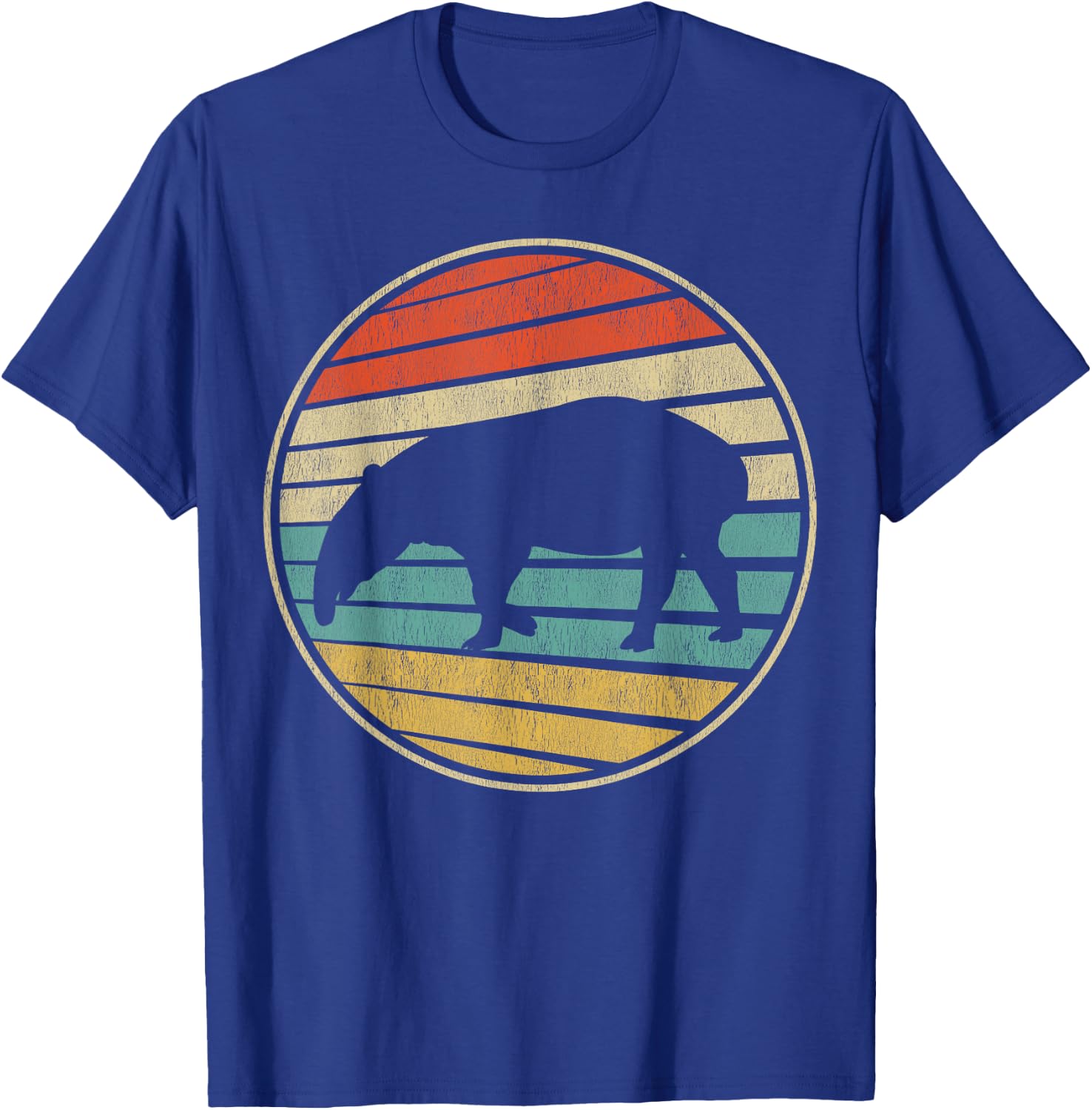 Cute Tapir Gift Retro Vintage 70s 80s Tapir Animal Lover Fun T-Shirt - T-Shirt | Royal