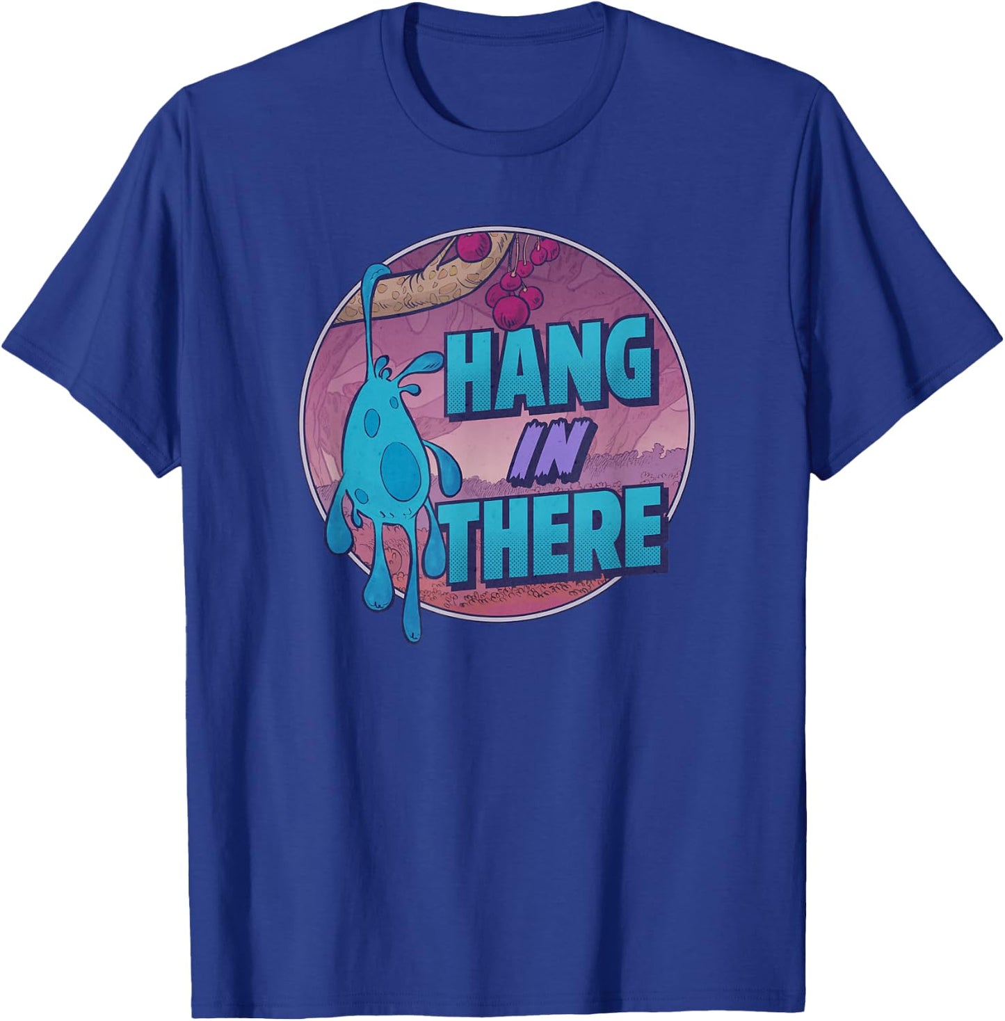 Disney Strange World Splat Hang In There Badge T-Shirt - T-Shirt | Royal