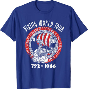 Viking World Tour 793 - 1066 Funny Viking Ship Saying T-Shirt - T-Shirt | Royal