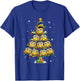 School Bus Christmas Tree Funny Santa Bus Driver Pajama Xmas T-Shirt - T-Shirt | Royal
