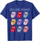 Official The Rolling Stones HD Multi Color Tongue T-Shirt - T-Shirt | Royal