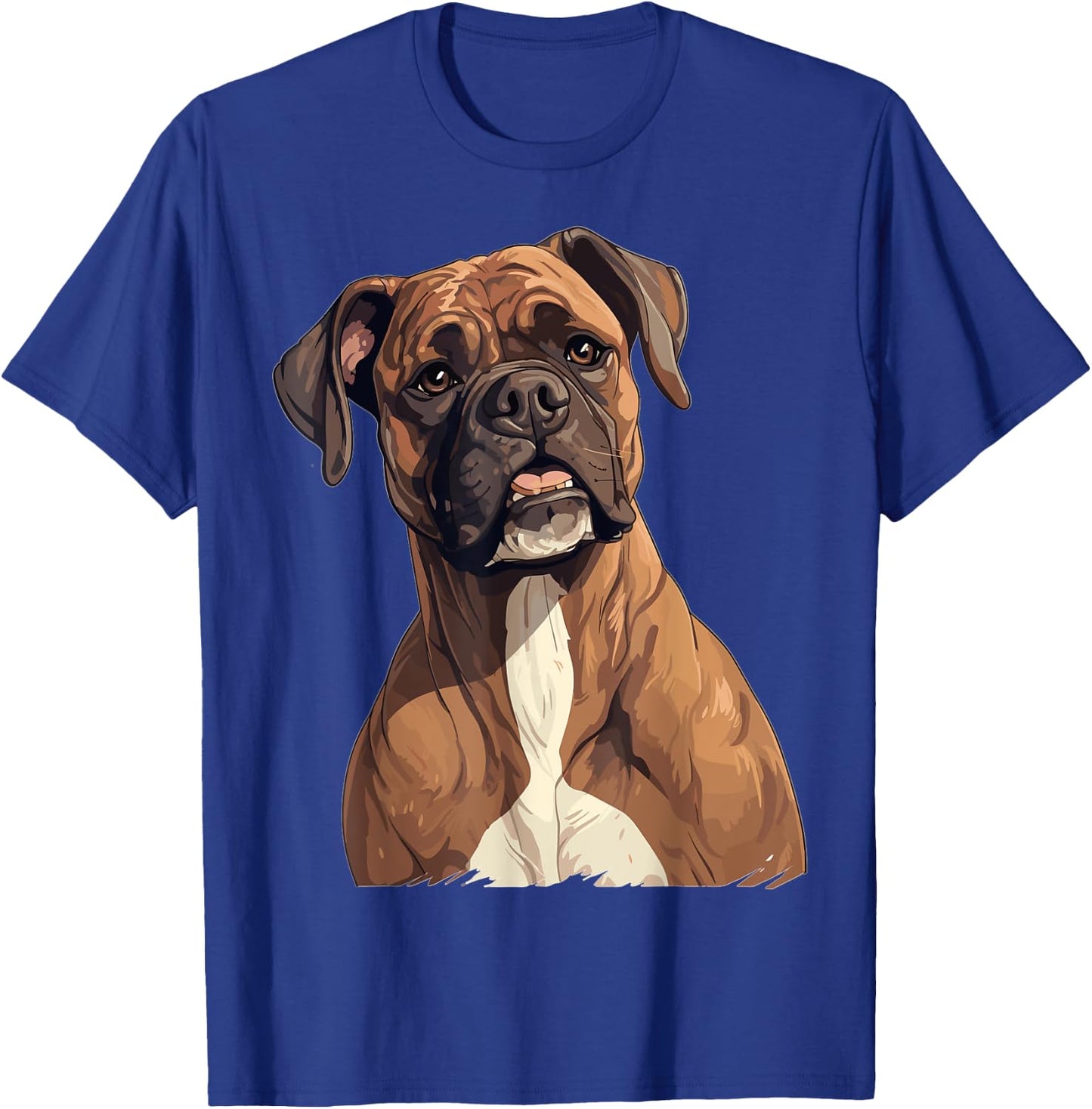 Boxer Dog Breed Pet - Cute Graphic T-Shirt - T-Shirt | Royal