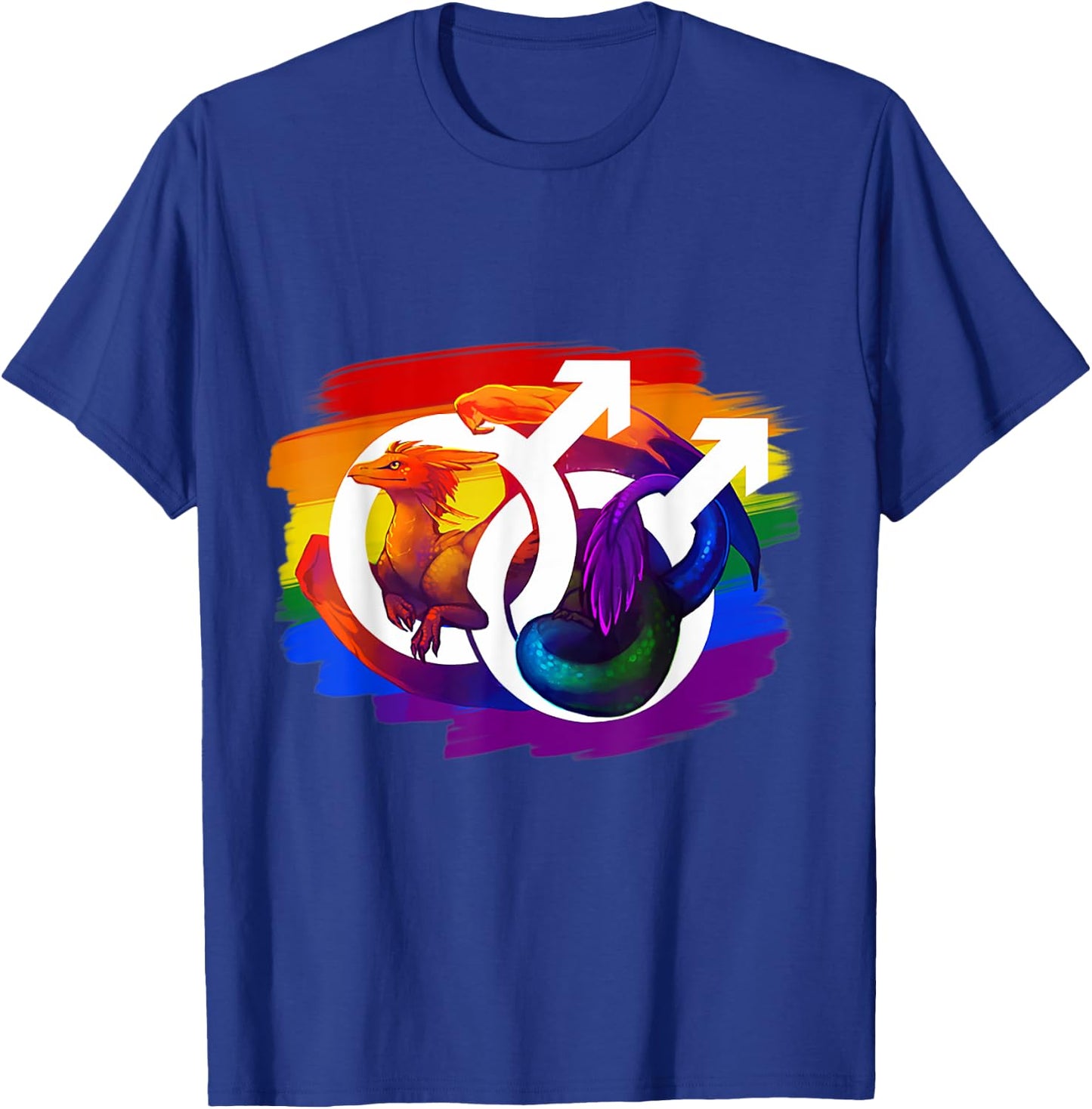 Dragon Gay Symbol T-Shirt - T-Shirt | Royal