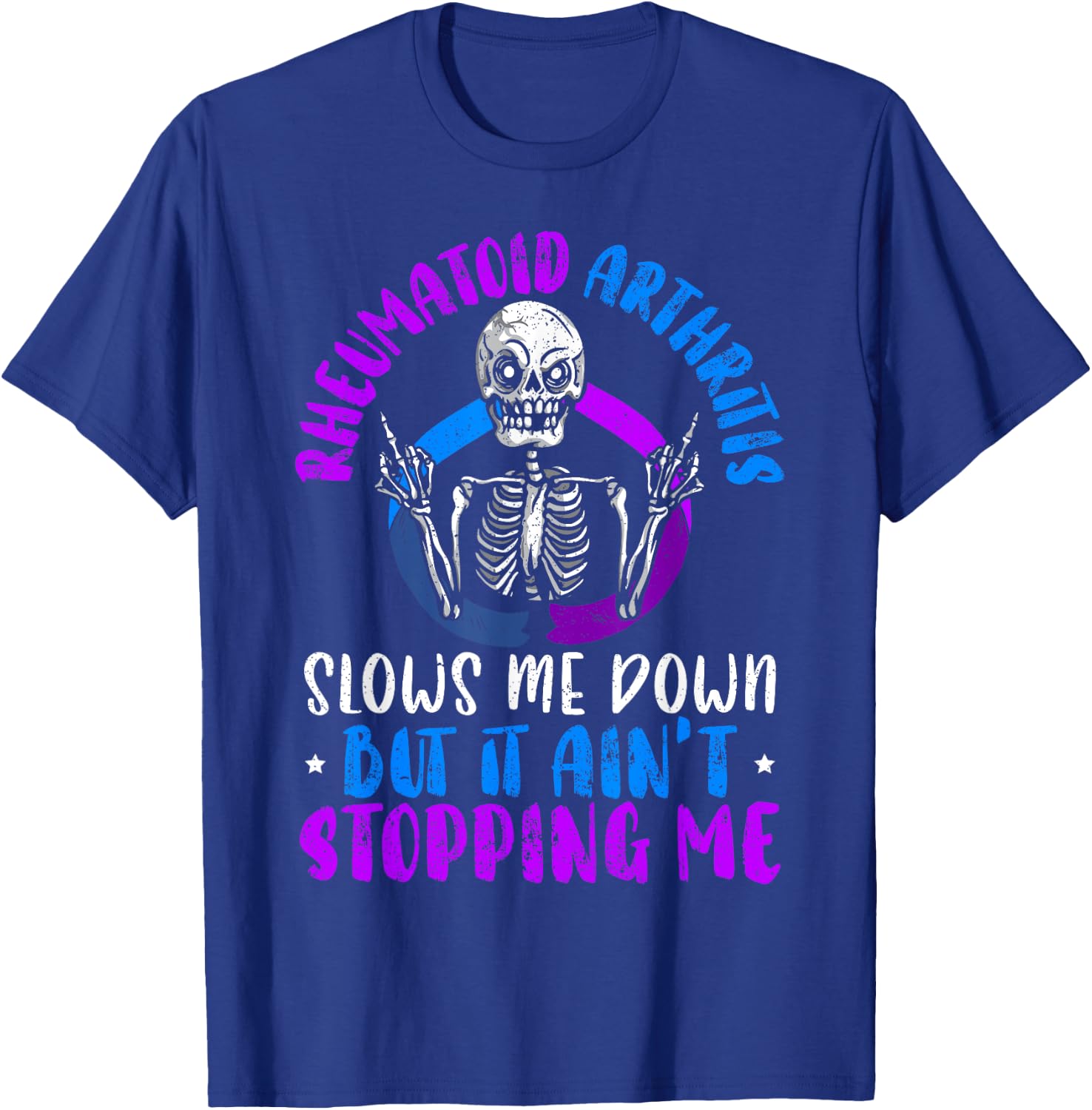 Rheumatoid Arthritis Warrior Autoimmune Disorder T-Shirt - T-Shirt | Royal