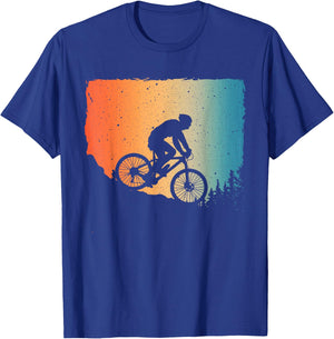 Funny Mountain Biking Design Women Mountain Bike T-Shirt - T-Shirt | Royal