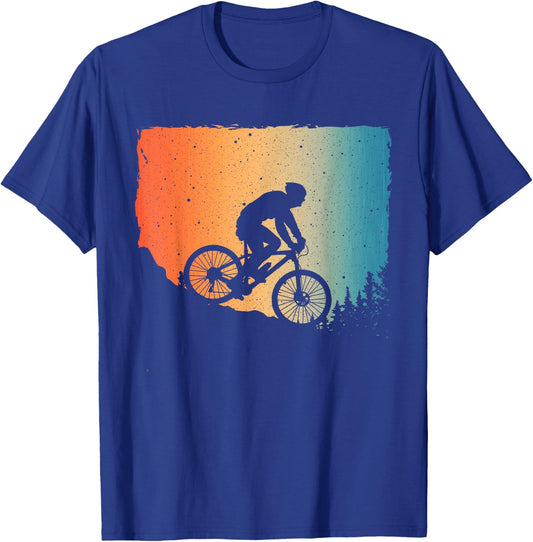 Funny Mountain Biking Design Women Mountain Bike T-Shirt - T-Shirt | Royal