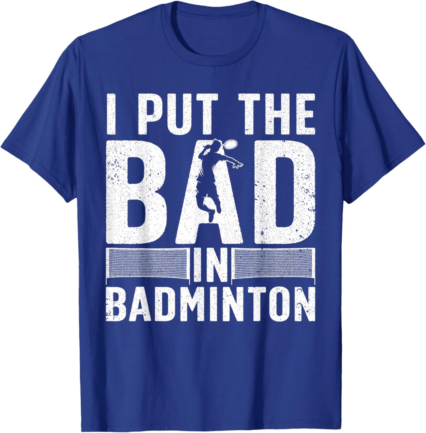 Funny Badminton Art Women Shuttlecock Sport Player T-Shirt - T-Shirt | Royal