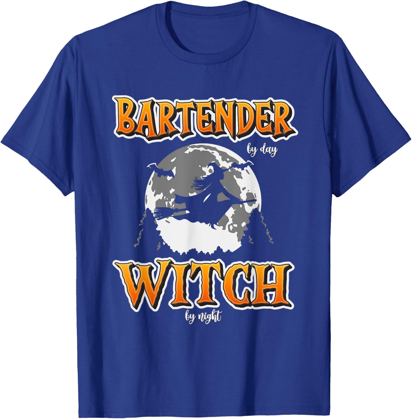 Halloween Bartender Witch | Funny Cute Bartending Women Girl T-Shirt - T-Shirt | Royal