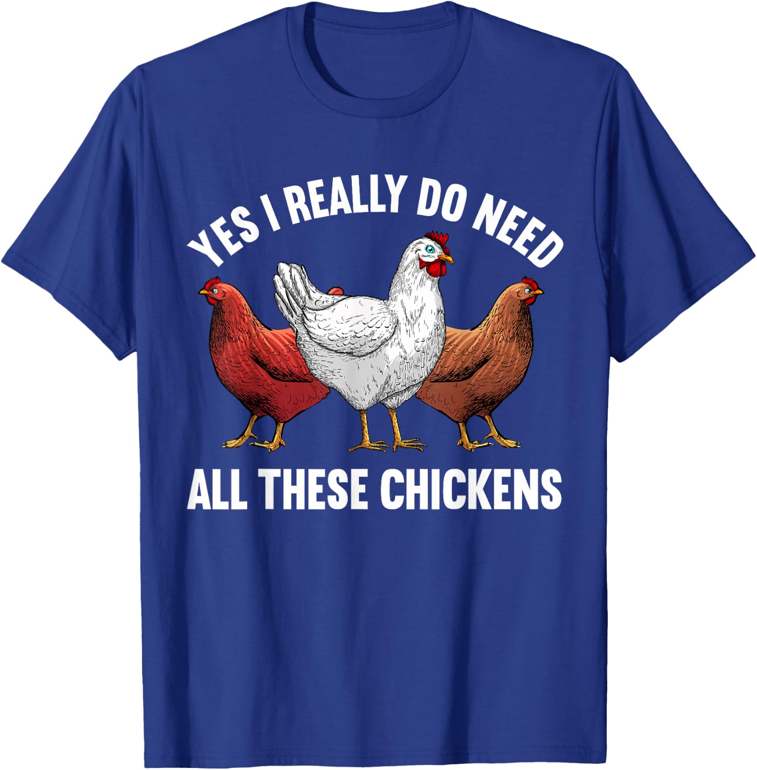 Cool Chicken Art Women Poultry Animal Chicken Farmer T-Shirt - T-Shirt | Royal