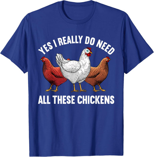 Cool Chicken Art Women Poultry Animal Chicken Farmer T-Shirt - T-Shirt | Royal