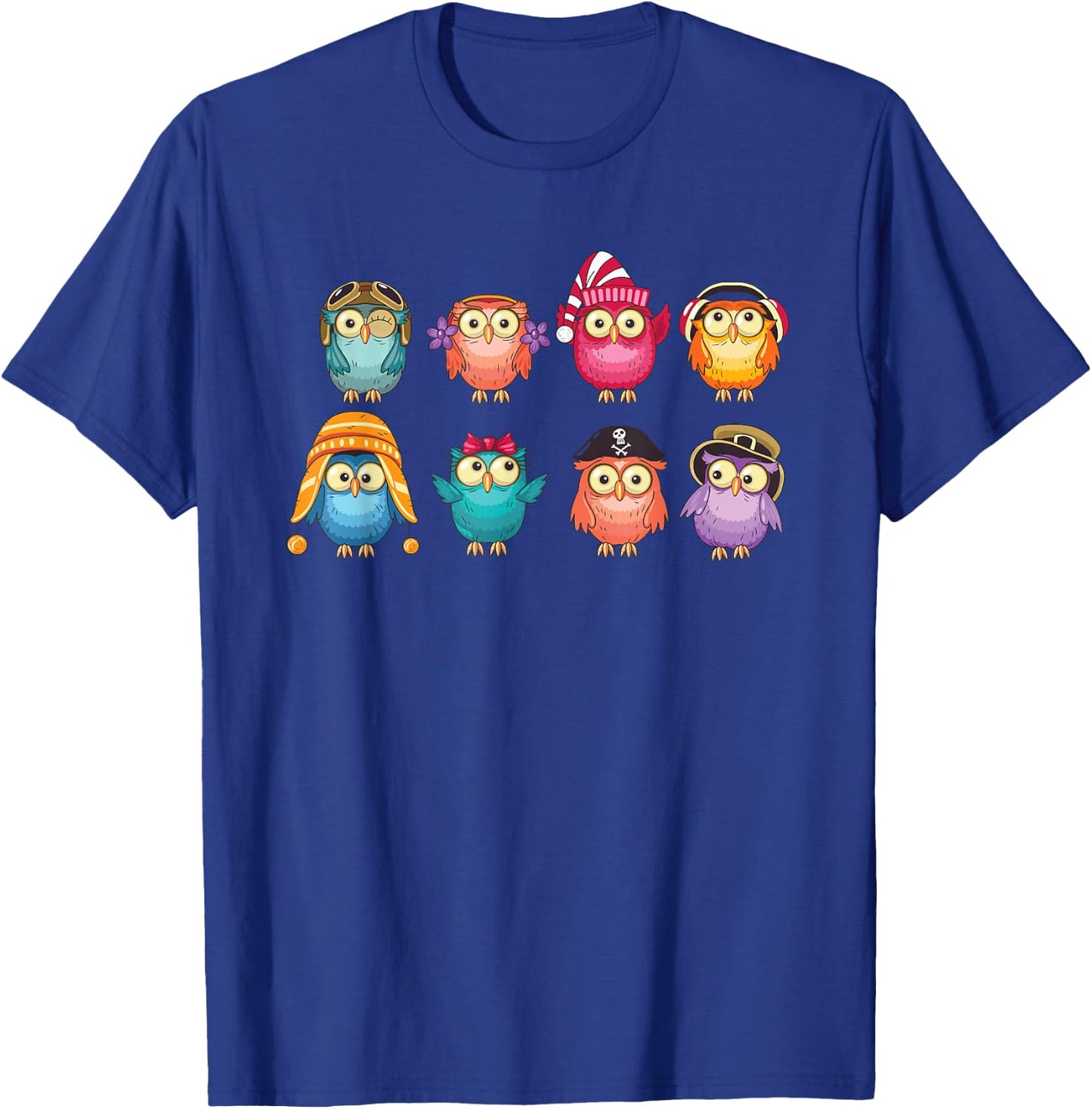 Cute Owls - Adorable Illustration - Owl Collection - Classic T-Shirt - T-Shirt | Royal