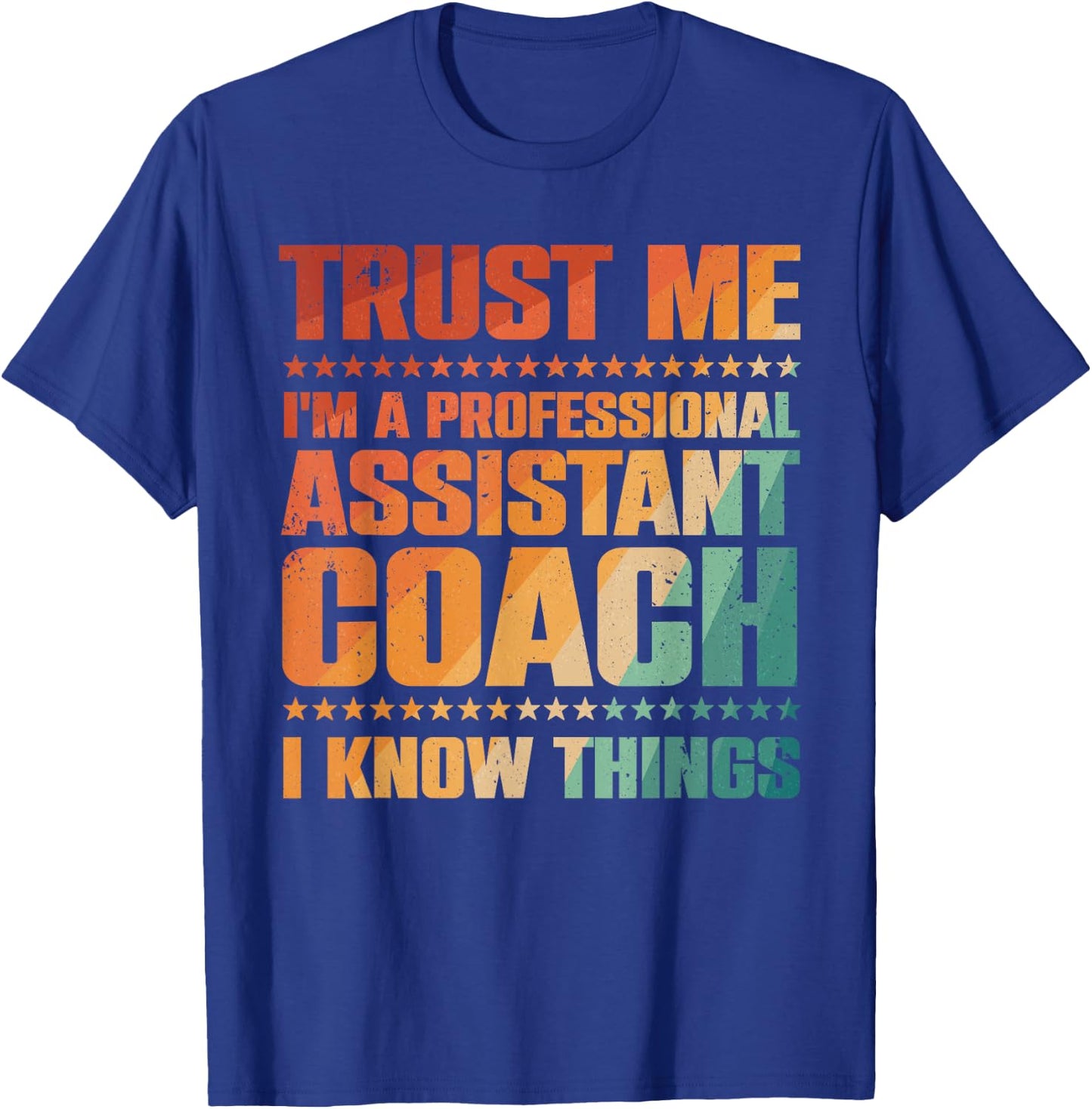 Cute Assistant Coach Women Softball Baseball Coaches T-Shirt - T-Shirt | Royal
