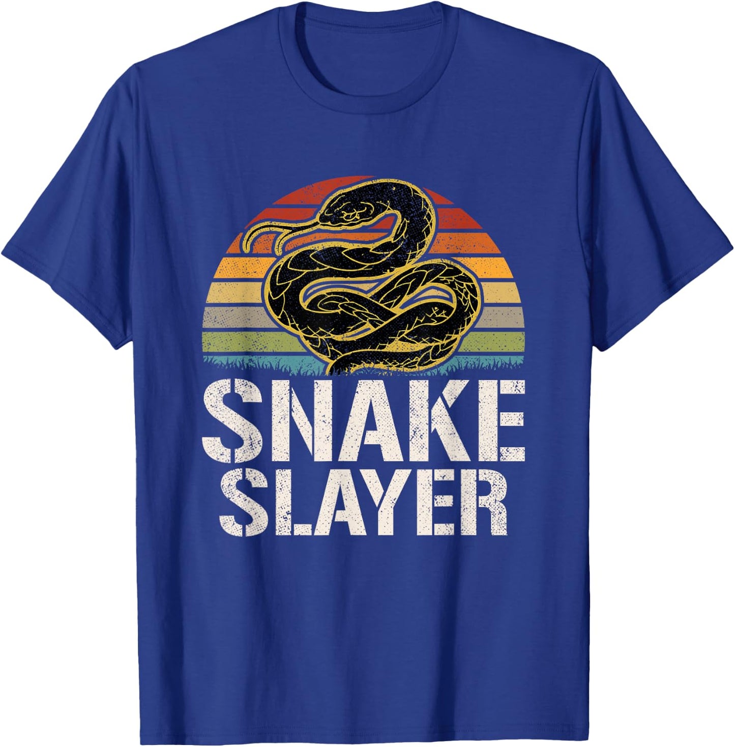 Snake Slayer Snake Hunter T-Shirt - T-Shirt | Royal
