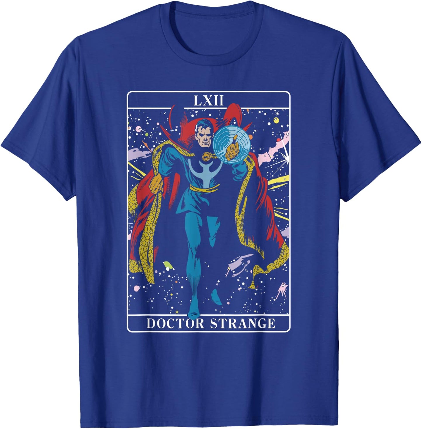 Marvel Halloween Doctor Strange Tarot Card Classic Comic T-Shirt - T-Shirt | Royal