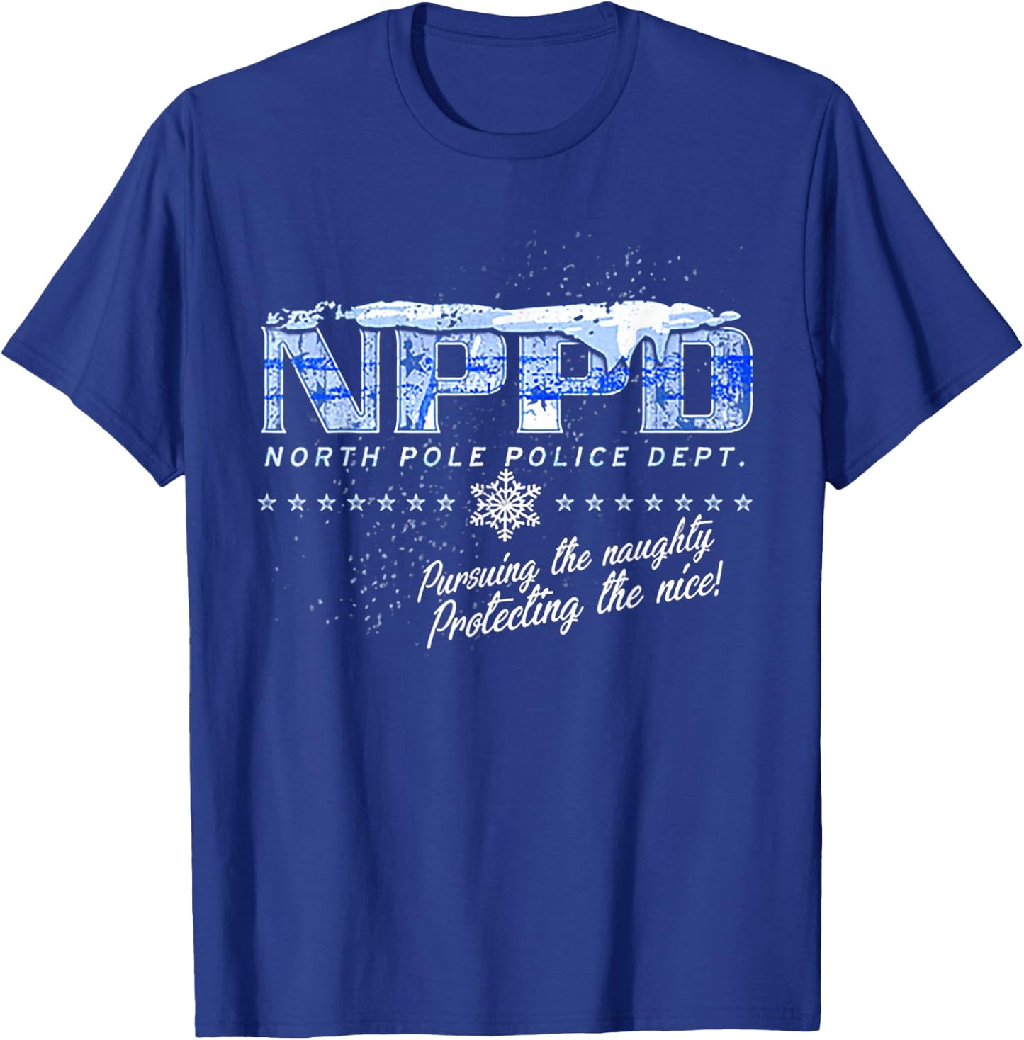 NPPD North Pole Police Department T-Shirt - T-Shirt | Royal