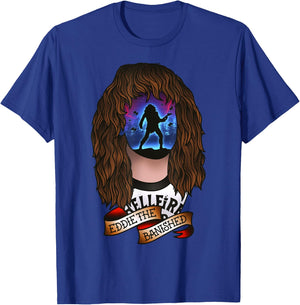 Stranger Things Eddie The Banished Tattoo Style Epic Scene T-Shirt - T-Shirt | Royal