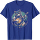 Cute Banjo-Playin' Kitty Cat Funny Bluegrass Music Women Kids T-Shirt - T-Shirt | Royal