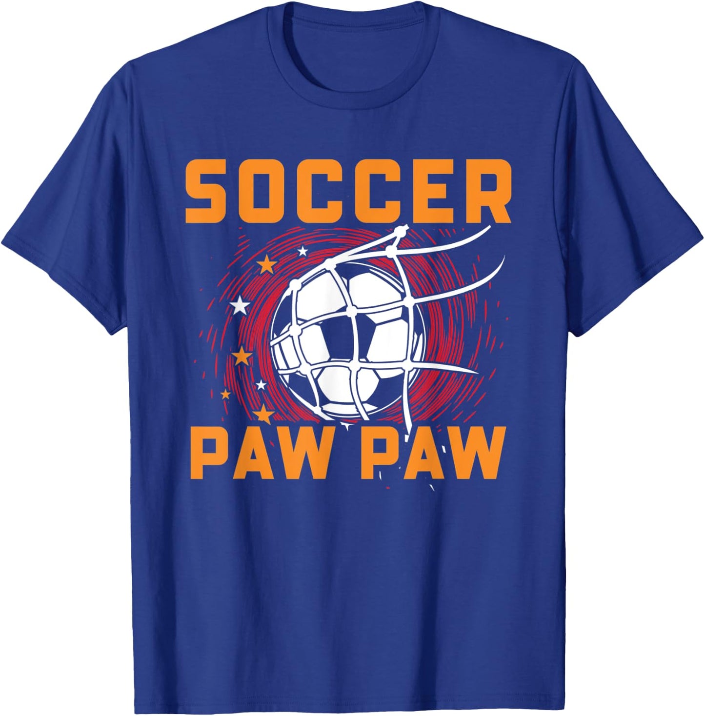 Soccer Paw Paw - Soccer Player Grandpa Soccer T-Shirt - T-Shirt | Royal