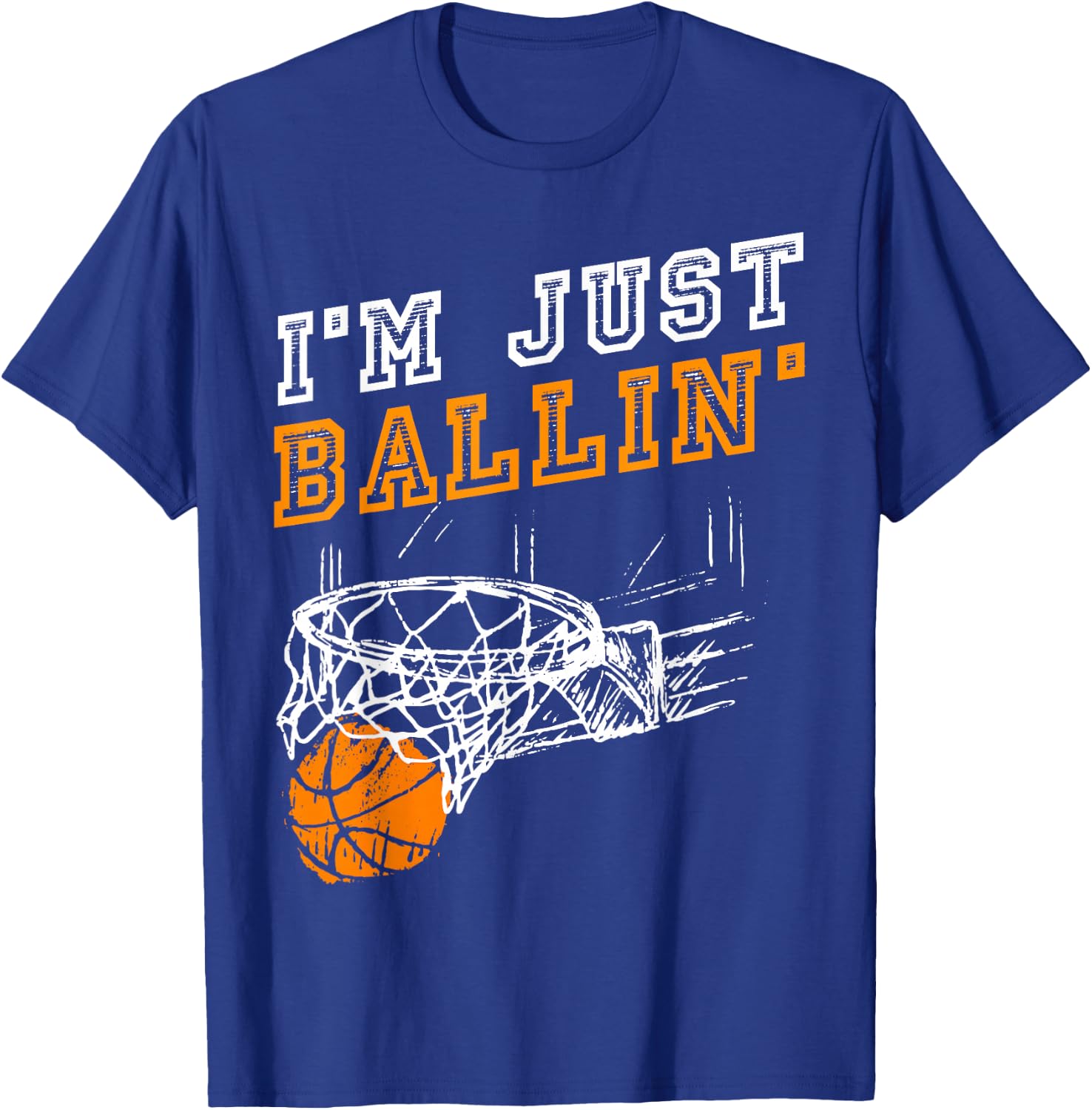Basketball Gift Coach Player Boys Girls Men Youth Baller Small T-Shirt - T-Shirt | Royal