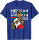 Mexican By Blood American By Oath Honour Proud Army Veteran T-Shirt - T-Shirt | Royal