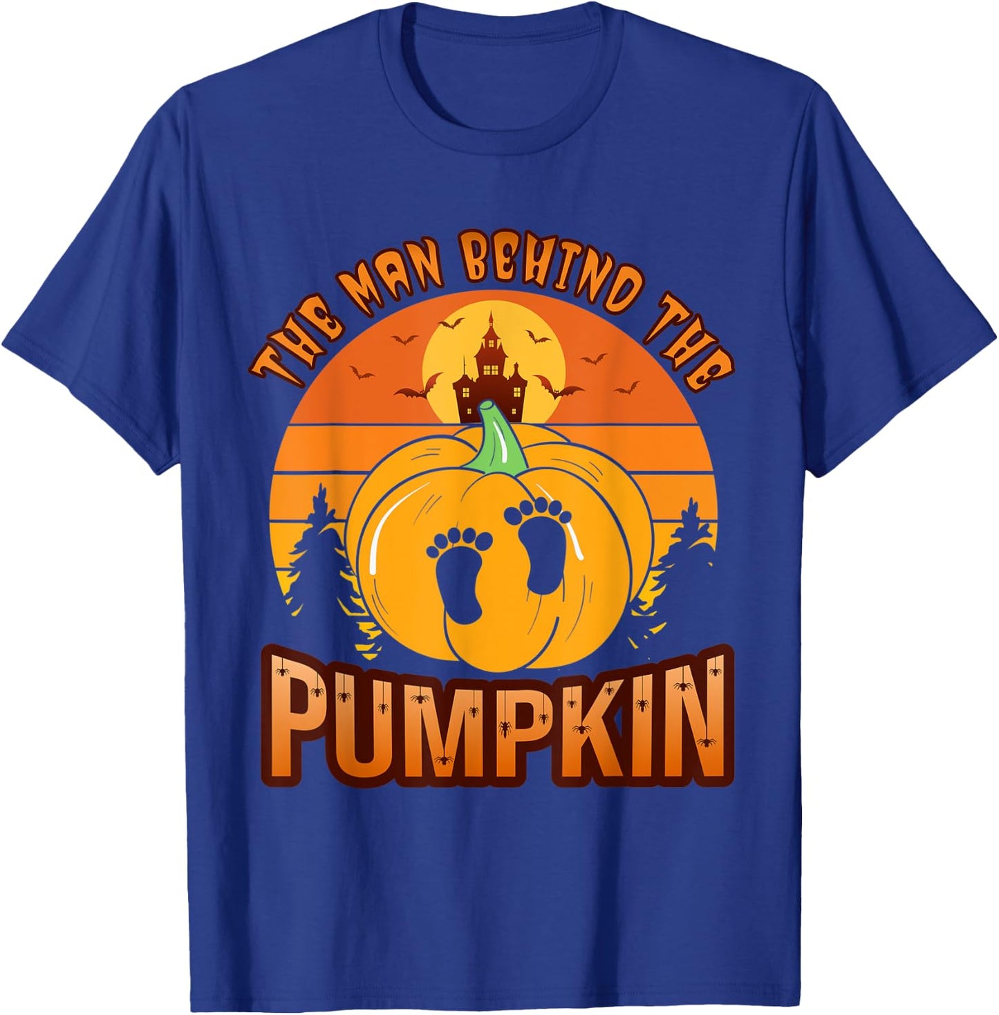 Halloween Pregnancy Expecting Pumpkin Costume T-Shirt - T-Shirt | Royal