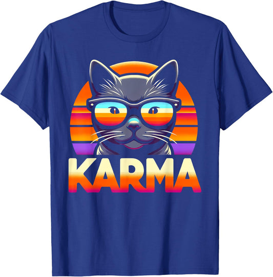 Karma Cat T-Shirt - T-Shirt | Royal